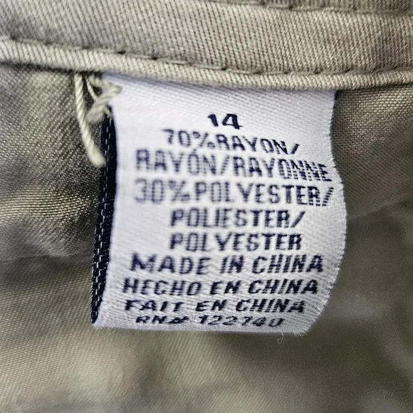 Caribbean Joe Womens Clam Digger Capri Pants in Light Khaki - Picture 3 of 6